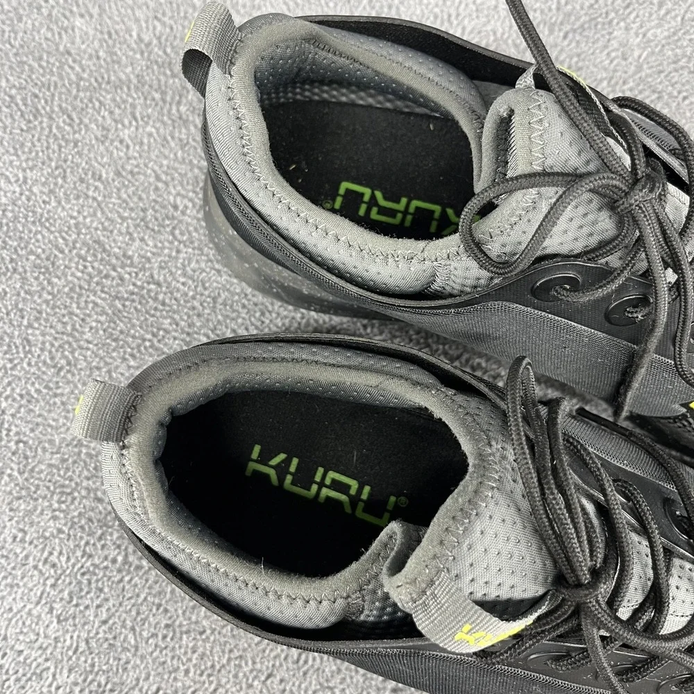 Kuru‎ Atom Mens Size 14 M Black Gray Athletic Running Walking Shoes Sneakers